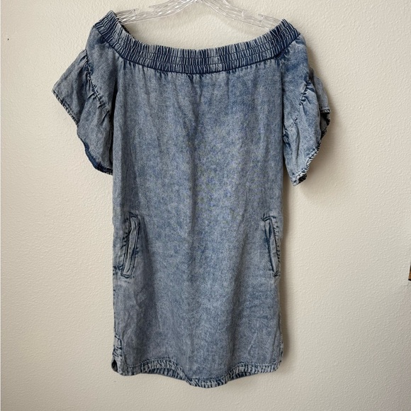 AllSaints Adela Chambray Denim Dress Size Small - Picture 4 of 7